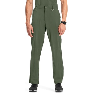 image:imageCherokee Infinity Men Scrub Pants Tapered Leg Medical Bottom with 6 PocketsOlive