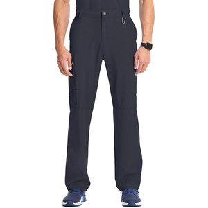 image:imageCherokee Infinity Men Scrub Pants Tapered Leg Medical Bottom with 6 PocketsPewter