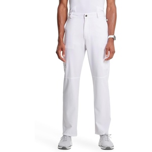 image:imageCherokee Infinity Men Scrub Pants Tapered Leg Medical Bottom with 6 PocketsWhite