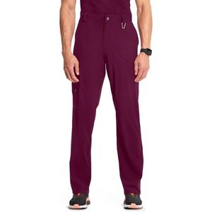 image:imageCherokee Infinity Men Scrub Pants Tapered Leg Medical Bottom with 6 PocketsWine
