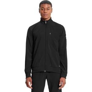 image:imageCherokee Infinity Scrub Jacket for Men Zip Front WarmUp 5 PocketsBlack