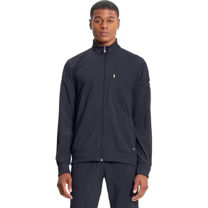 image:imageCherokee Infinity Scrub Jacket for Men Zip Front WarmUp 5 PocketsPewter