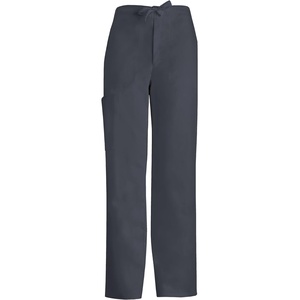image:imageCherokee Luxe Men Scrubs Pant Fly Front Drawstring Cargo 1022Pewter