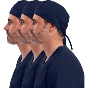 image:imageCherokee Men and Women Scrub Cap with Adjustable Elastic TieBack Lightweight Breathable NoSlip Unisex Surgical Cap  2506Navy  3 Pack