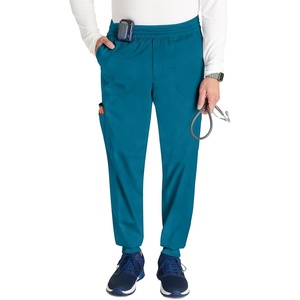 image:imageCherokee Mens Jogger Modern fit midRise Pullon Bottoms with 6 Pockets and Elastic Waistband WW251Caribbean Blue