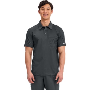 image:imageCherokee Revolution Scrubs for Men Polo Nursing Scrub Top Chest PocketBlack