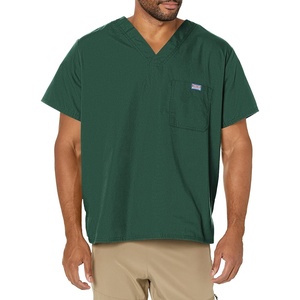 image:imageCherokee VNeck Mens Scrub Top with Chest Pocket Durable Fade Resistant and Easy CareHunter