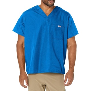 image:imageCherokee VNeck Mens Scrub Top with Chest Pocket Durable Fade Resistant and Easy CareRoyal