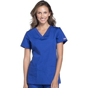 image:imageCherokee WW Originals Womens VNeck Scrub Top Nurse Shirt with 3 PocketsGalaxy Blue