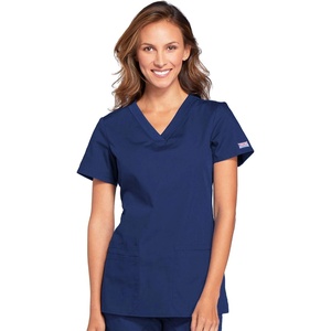 image:imageCherokee WW Originals Womens VNeck Scrub Top Nurse Shirt with 3 PocketsNavy