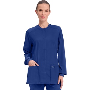 image:imageCherokee WW Professionals Scrub Jacket for Women Snap FrontGalaxy Blue