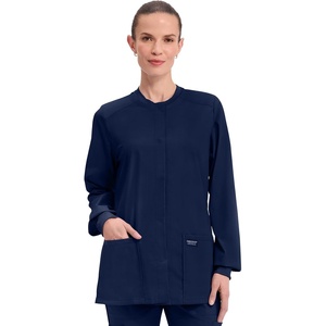 image:imageCherokee WW Professionals Scrub Jacket for Women Snap FrontNavy