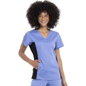 image:imageCherokee WW Revolution Scrub Top for Women V Neck 1 Pocket Classic FitCiel