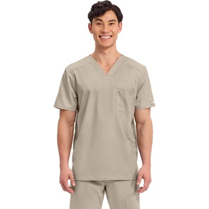 image:imageCherokee WW Revolution Scrub for Mens Tuckable VNeck Top 1 Chest PocketKhaki