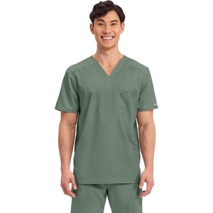 image:imageCherokee WW Revolution Scrub for Mens Tuckable VNeck Top 1 Chest PocketOlive