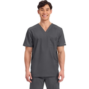 image:imageCherokee WW Revolution Scrub for Mens Tuckable VNeck Top 1 Chest PocketPewter
