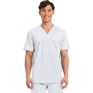 image:imageCherokee WW Revolution Scrub for Mens Tuckable VNeck Top 1 Chest PocketWhite