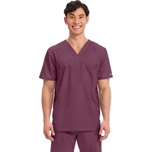 image:imageCherokee WW Revolution Scrub for Mens Tuckable VNeck Top 1 Chest PocketWine