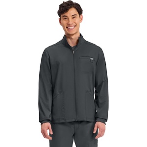 image:imageCherokee WW Revolution Scrubs Jacket for Men Zip Front 5 PocketsBlack