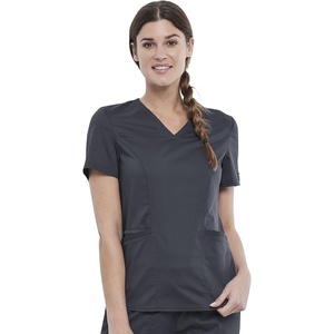 image:imageCherokee WW Revolution Scrubs for Women V Neck 2 Pockets Modern ClassicPewter