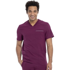 image:imageCherokee iFlex Men Scrubs Top VNeck CK661Wine
