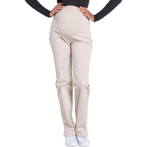 image:imageMaternity Scrub Pants for Women Workwear Professionals Soft Stretch WW220Khaki