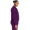 image:imageCherokee Infinity Scrub Jacket for Women Zip Front Contemporary FitEggplant