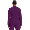 image:imageCherokee Infinity Scrub Jacket for Women Zip Front Contemporary FitEggplant