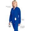 image:imageCherokee Infinity Scrub Jacket for Women Zip Front Contemporary FitGalaxy Blue
