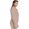 image:imageCherokee Infinity Scrub Jacket for Women Zip Front Contemporary FitKhaki