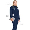 image:imageCherokee Infinity Scrub Jacket for Women Zip Front Contemporary FitNavy