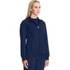 image:imageCherokee Infinity Scrub Jacket for Women Zip Front Contemporary FitNavy