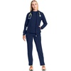 image:imageCherokee Infinity Scrub Jacket for Women Zip Front Contemporary FitNavy