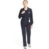 image:imageCherokee Infinity Scrub Jacket for Women Zip Front Contemporary FitPewter
