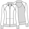 image:imageCherokee Infinity Scrub Jacket for Women Zip Front Contemporary FitRed