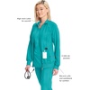 image:imageCherokee Infinity Scrub Jacket for Women Zip Front Contemporary FitTeal Blue