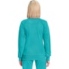image:imageCherokee Infinity Scrub Jacket for Women Zip Front Contemporary FitTeal Blue