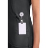 image:imageCherokee Infinity Scrub Top for Women Mock Wrap StretchBlack