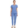 image:imageCherokee Infinity Scrub Top for Women Mock Wrap StretchBlue