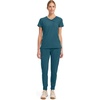 image:imageCherokee Infinity Scrub Top for Women Mock Wrap StretchCaribbean Blue