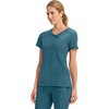 image:imageCherokee Infinity Scrub Top for Women Mock Wrap StretchCaribbean Blue
