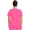 image:imageCherokee Infinity Scrub Top for Women Mock Wrap StretchCarmine Pink