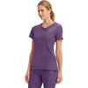 image:imageCherokee Infinity Scrub Top for Women Mock Wrap StretchEggplant
