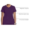 image:imageCherokee Infinity Scrub Top for Women Mock Wrap StretchEggplant