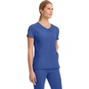 image:imageCherokee Infinity Scrub Top for Women Mock Wrap StretchGalaxy Blue