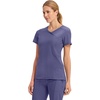 image:imageCherokee Infinity Scrub Top for Women Mock Wrap StretchGrape