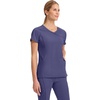 image:imageCherokee Infinity Scrub Top for Women Mock Wrap StretchGrape