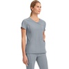 image:imageCherokee Infinity Scrub Top for Women Mock Wrap StretchGrey