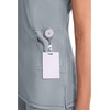 image:imageCherokee Infinity Scrub Top for Women Mock Wrap StretchGrey