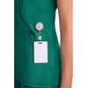 image:imageCherokee Infinity Scrub Top for Women Mock Wrap StretchHunter Green